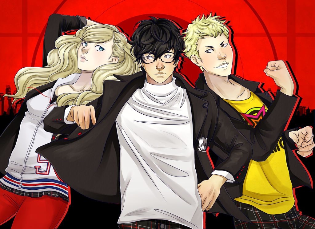 Persona 5 (School Uniforms) by SoubiVee on DeviantArt