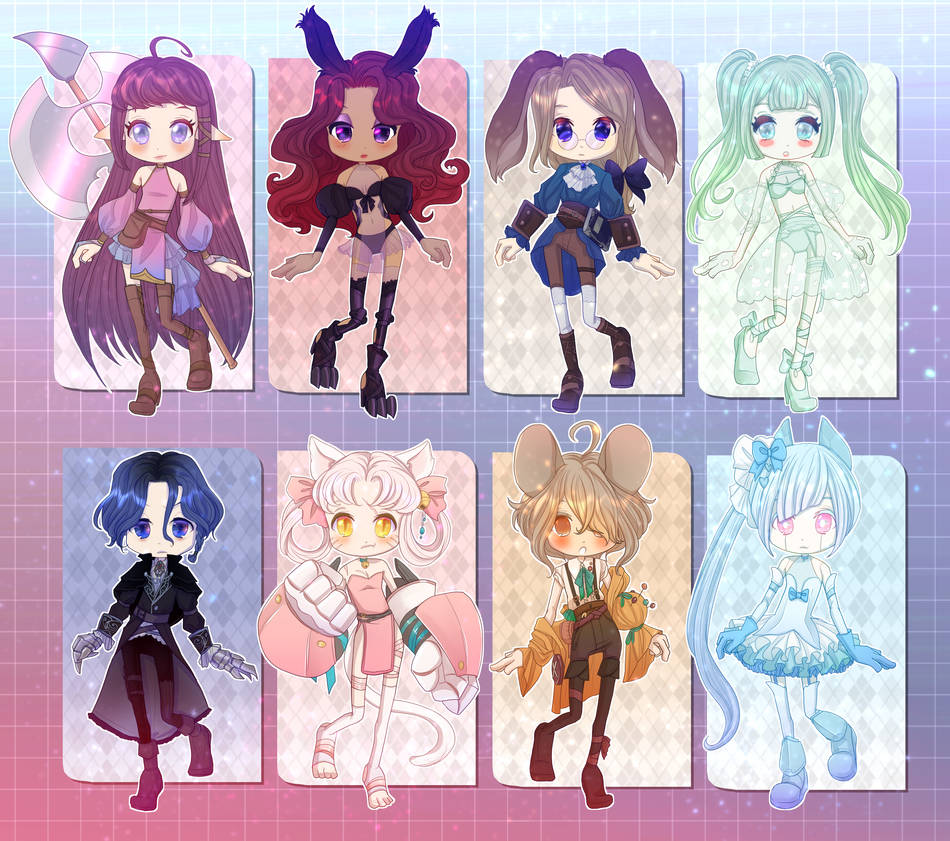 Chibi Adopts 5/8 OPEN $20 Flat Rate by SoubiVee on DeviantArt