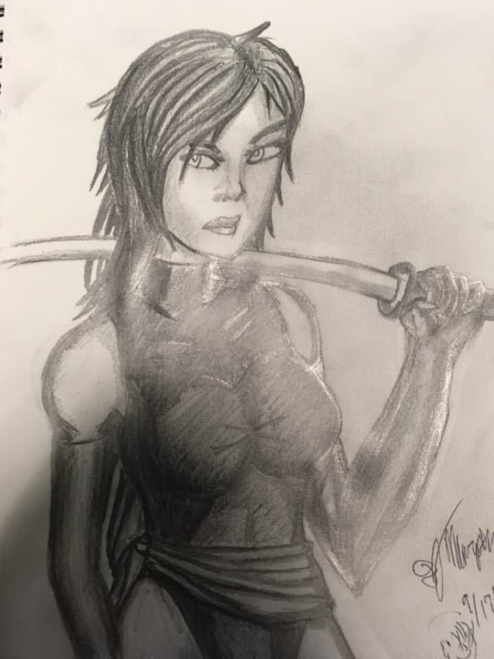 Psylocke Sketch 9 17 16