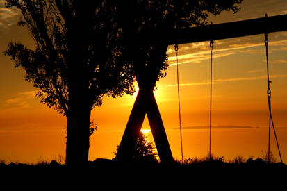 Swing at sunrise