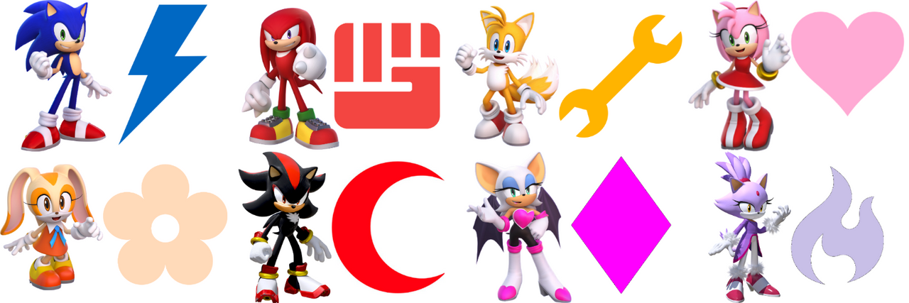 Main Sonic characters' signature symbols by Mimic951 on DeviantArt