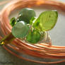 Spring Leaves Wire Wrapped Ring