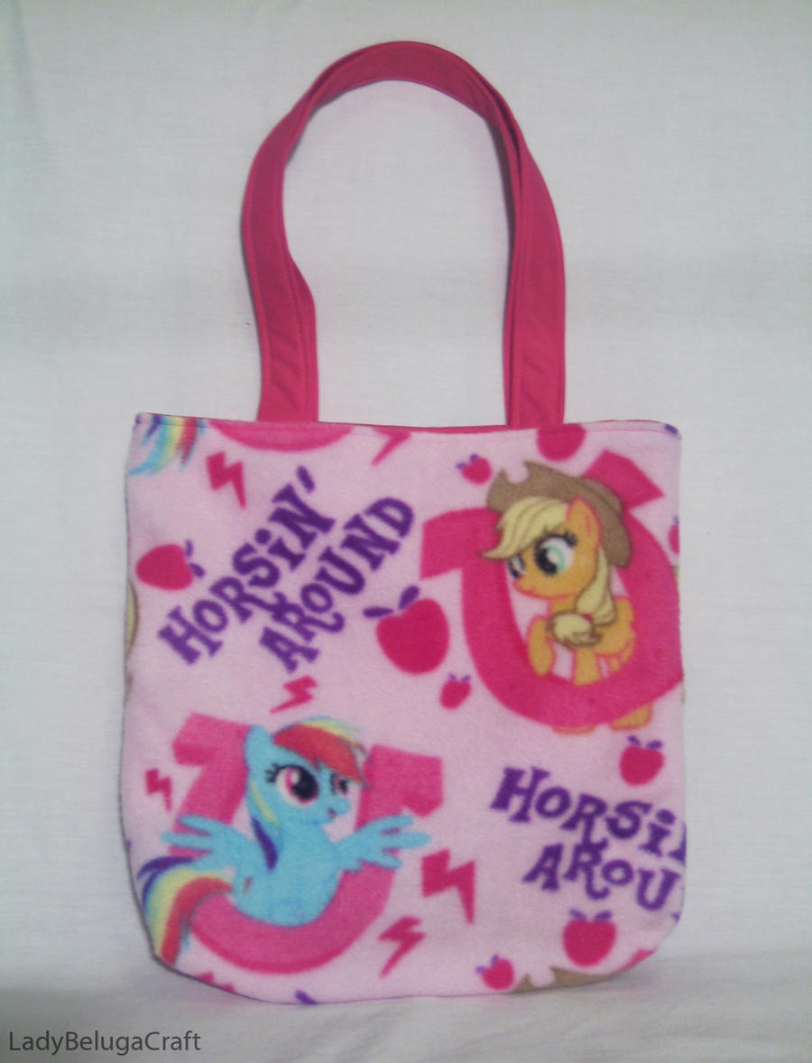 Rainbow Dash and Applejack Tote Bag