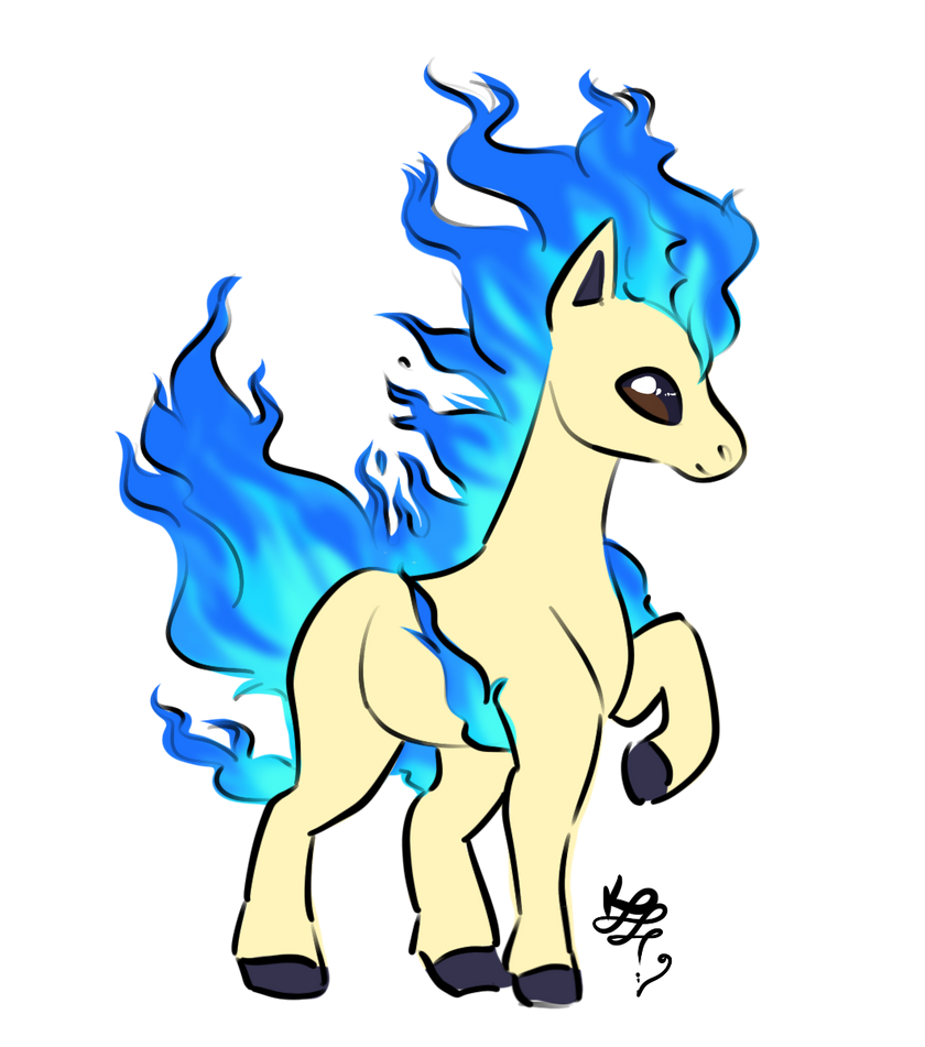 Shiny Ponyta by aPieceOfMii on DeviantArt