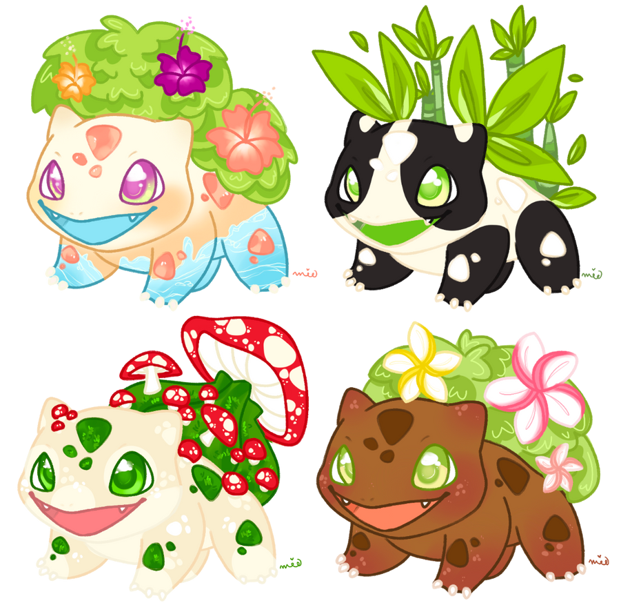 Bulbasaur Two Bulbasaur Adopts - 2/4 Open by aPieceOfMii on DeviantArt