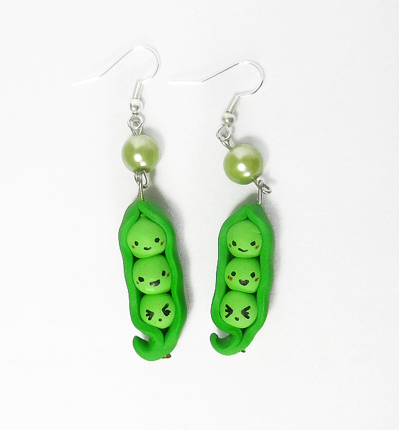 Peas in a pod earrings