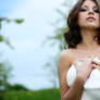 sensual portrait , white hat