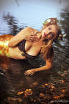 Golden Autumn Mermaid