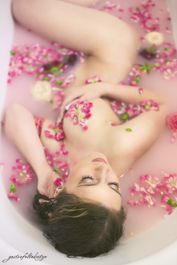 Bathing with Flowers - Marie