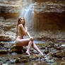 Kassandra at the waterfall