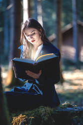 The reading witch