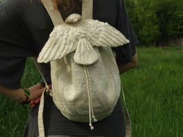 Backpack Bird White