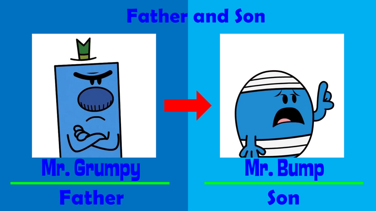 Father-Son relationship Mr. Grumpy and Mr. Bump by zigzinha on DeviantArt