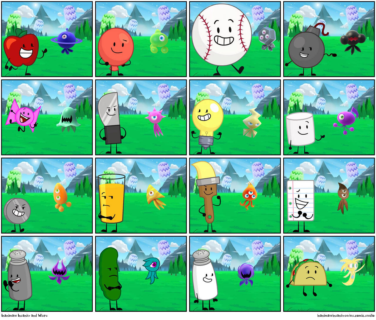 Deviantart Inanimate Insanity Numberjacks Inanimate Insanity and Wisps by zigzinha on DeviantArt