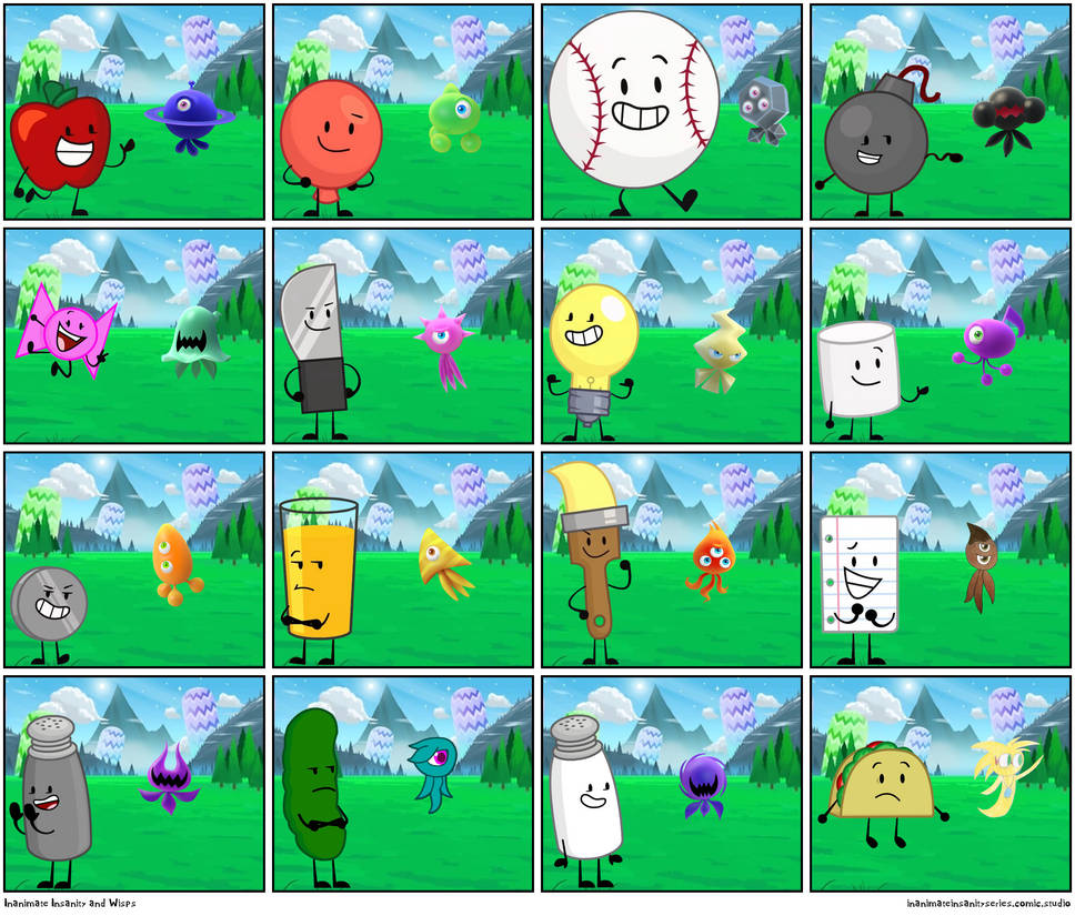 Inanimate Insanity and Wisps by zigzinha on DeviantArt