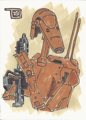 Battle Droid Sketchcard