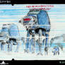 AT-ATs on Hoth Sketchcard commission