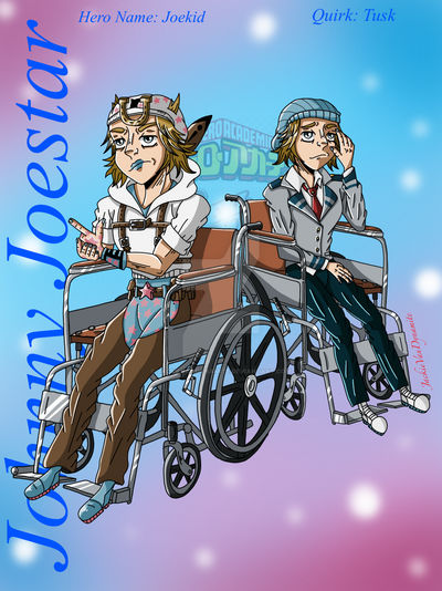 wallpapers Johnny Joestar Wheelchair bnha crossover johnny joestar by