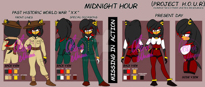 Midnight Hour Reference Sheet