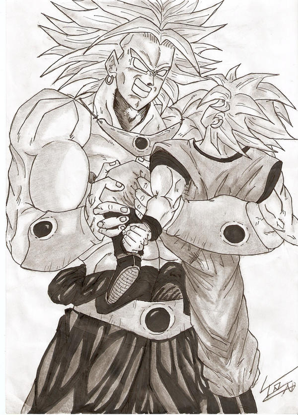 Goku vs Broly by Armin7 on DeviantArt