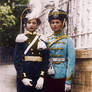 Olga and Tatiana in Uniform