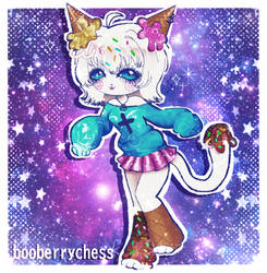 Fan art I made of my sister's, Yosa's, fursona