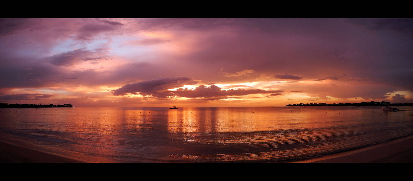 Sunset Jamaica Beach by skywalkerdesign