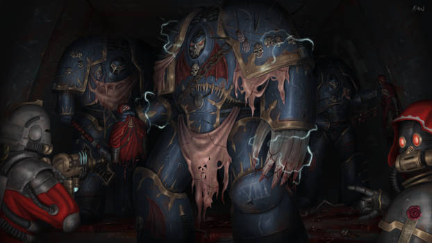 Warhammer 40k | Night lords in Saturnine Armour