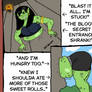 Chubby Goblin Girl gets stuck :(
