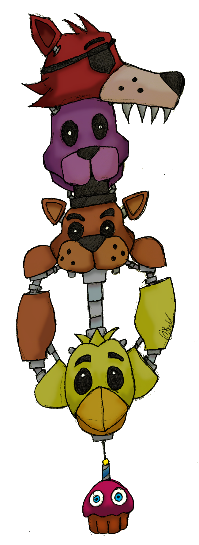 Fan art of freddy fazbear in kingdom hearts