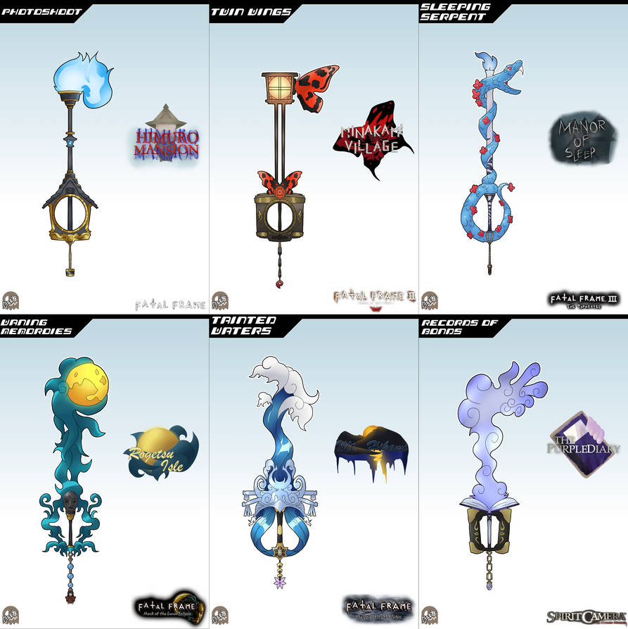 Keyblade Set - Fatal Frame by IronClark on DeviantArt