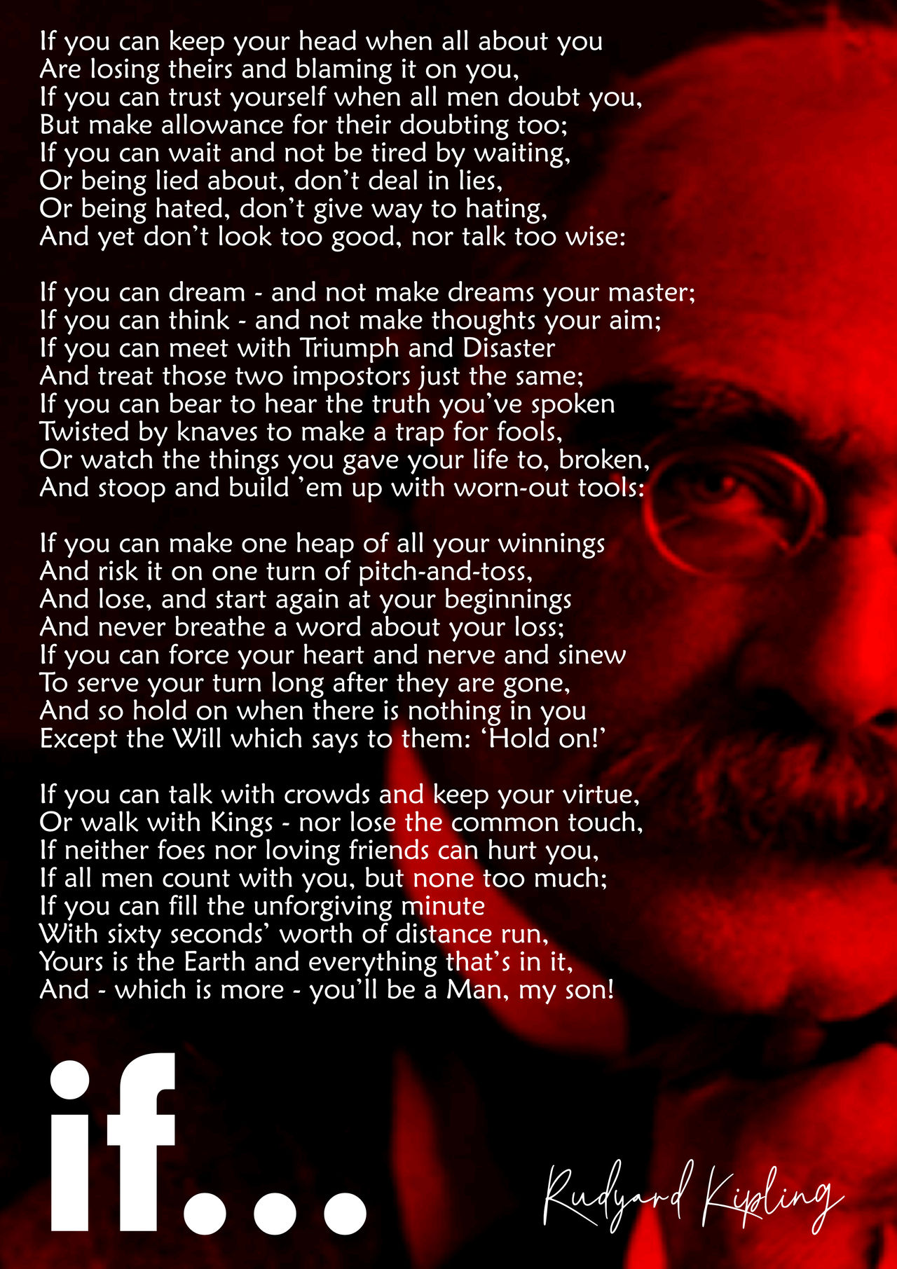 IF by RUDYARD KIPLING by udysm on DeviantArt