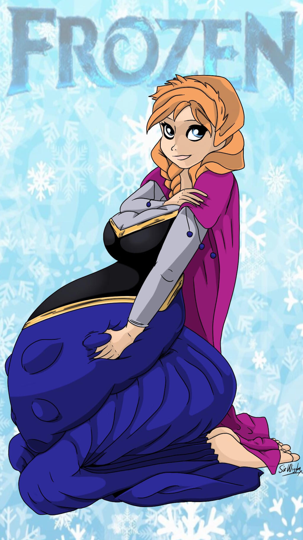 Elsa S Stomach Fat: Commission By SirWiggles On DeviantArt.