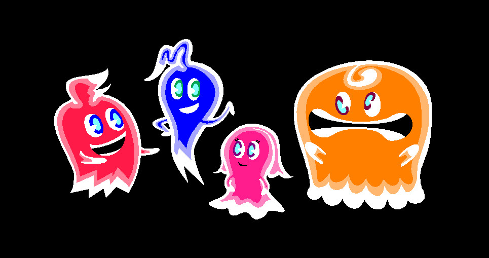 Blinky, Inky, Pinky, and Clyde