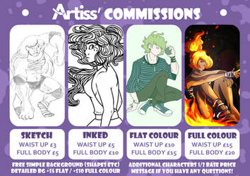 BUDGET FRIENDLY COMMISSIONS [OPEN]