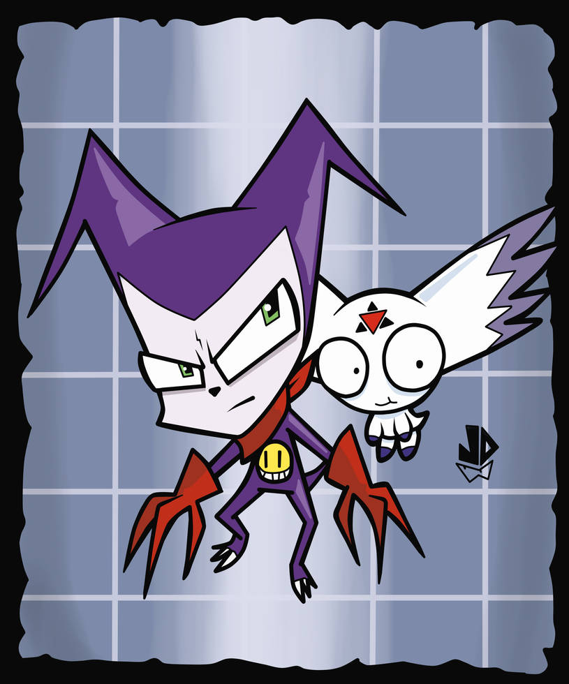 Impmon and culumon by ElSrL on DeviantArt