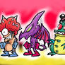 mother brain, ridley and kraid