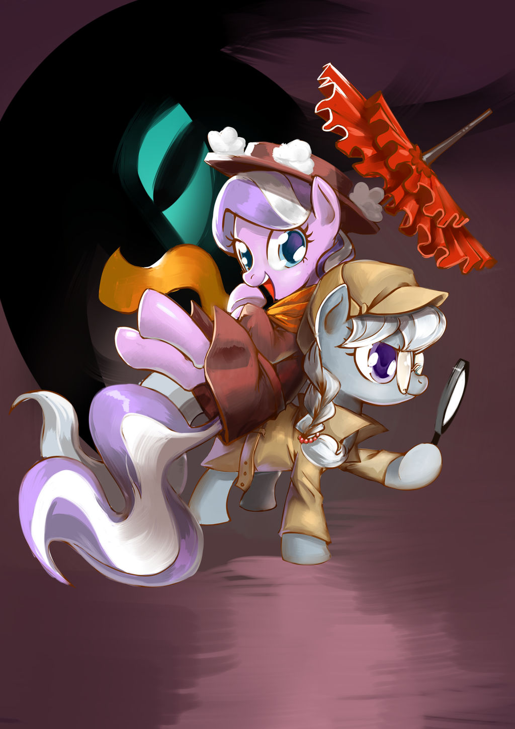 Commision : Diamond Tiara and Silver Spoon
