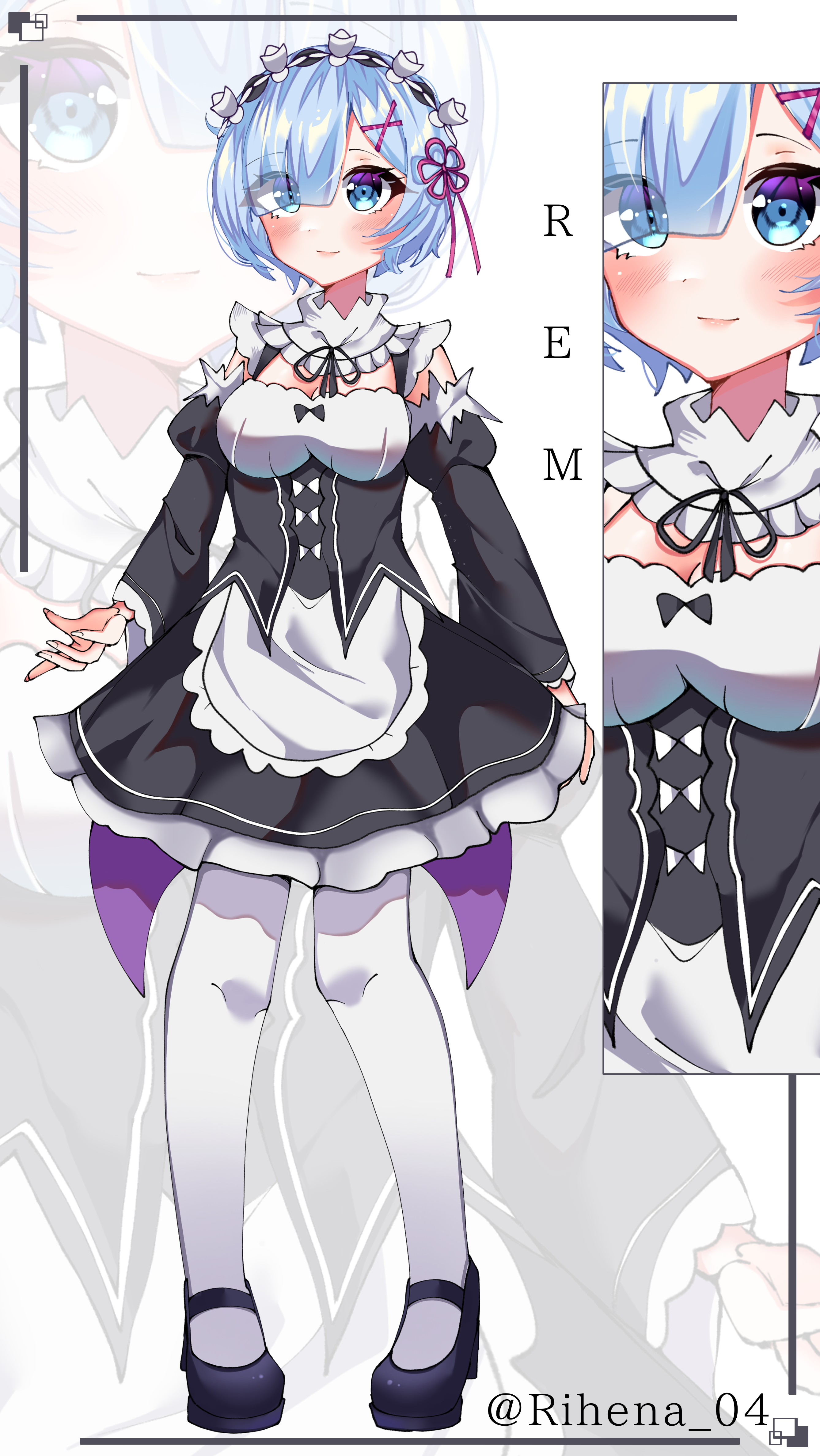 Deviantart Rem Rem fan art by rihena504 on DeviantArt
