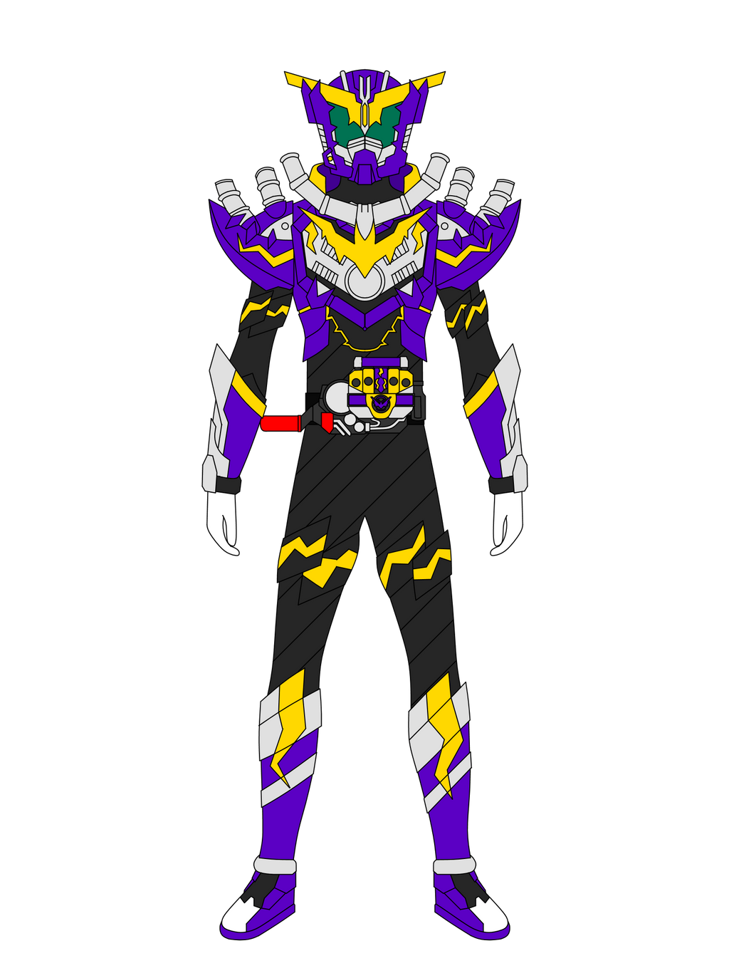 Kamen Riider Rouge Commission - Kamen Rider Rogue Thunder by JoinedZero on DeviantArt