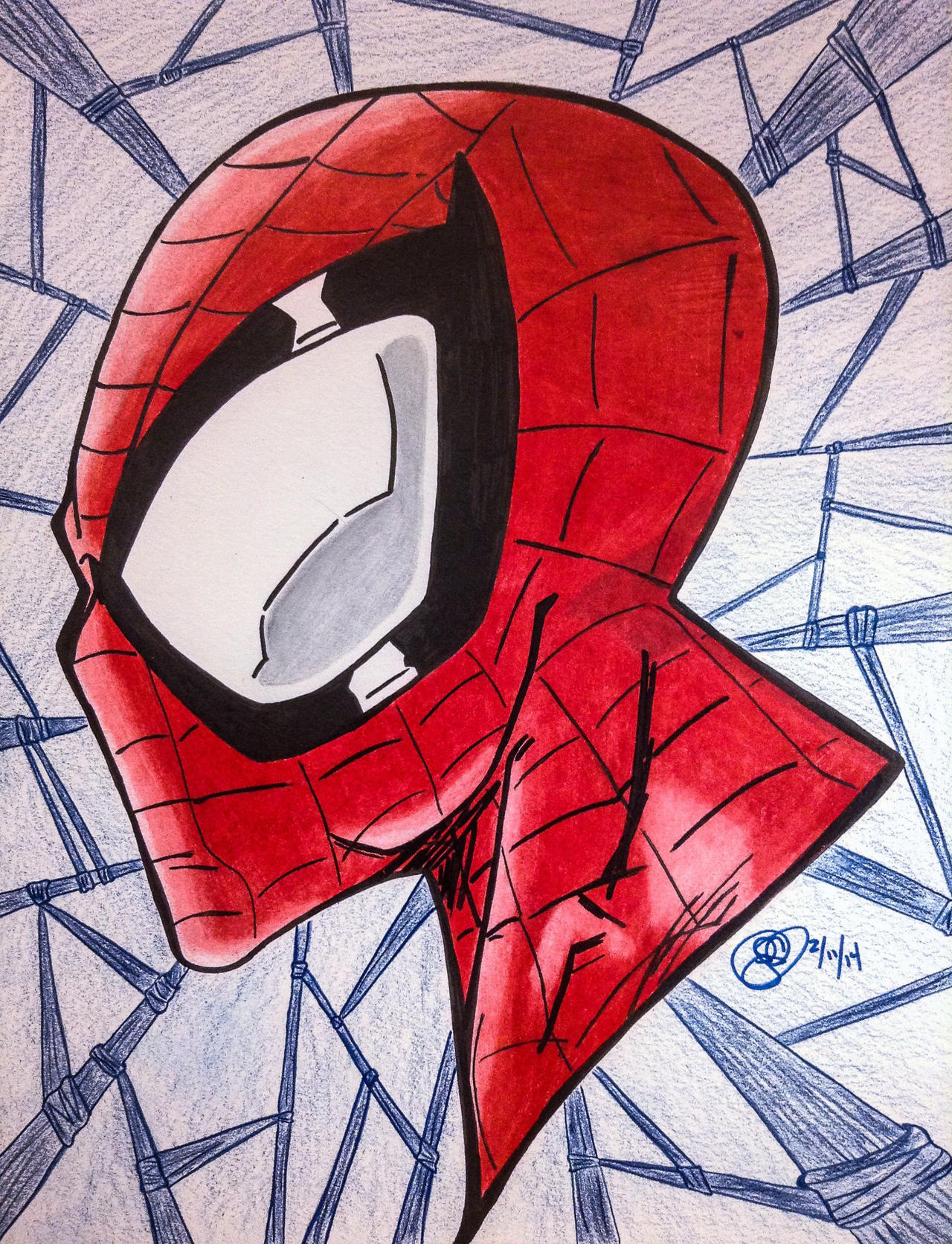 Spider-Man de profil by ena-sey on DeviantArt