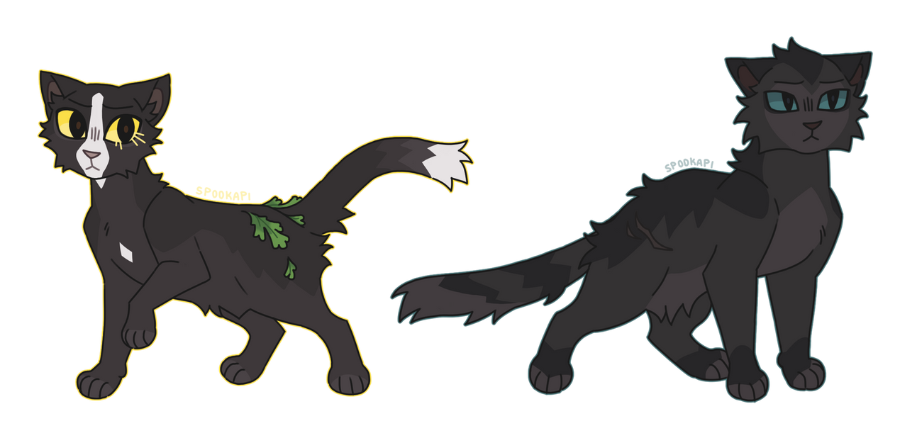 Spookapi Dark Brightgaze and Darkpelt by Spookapi on DeviantArt