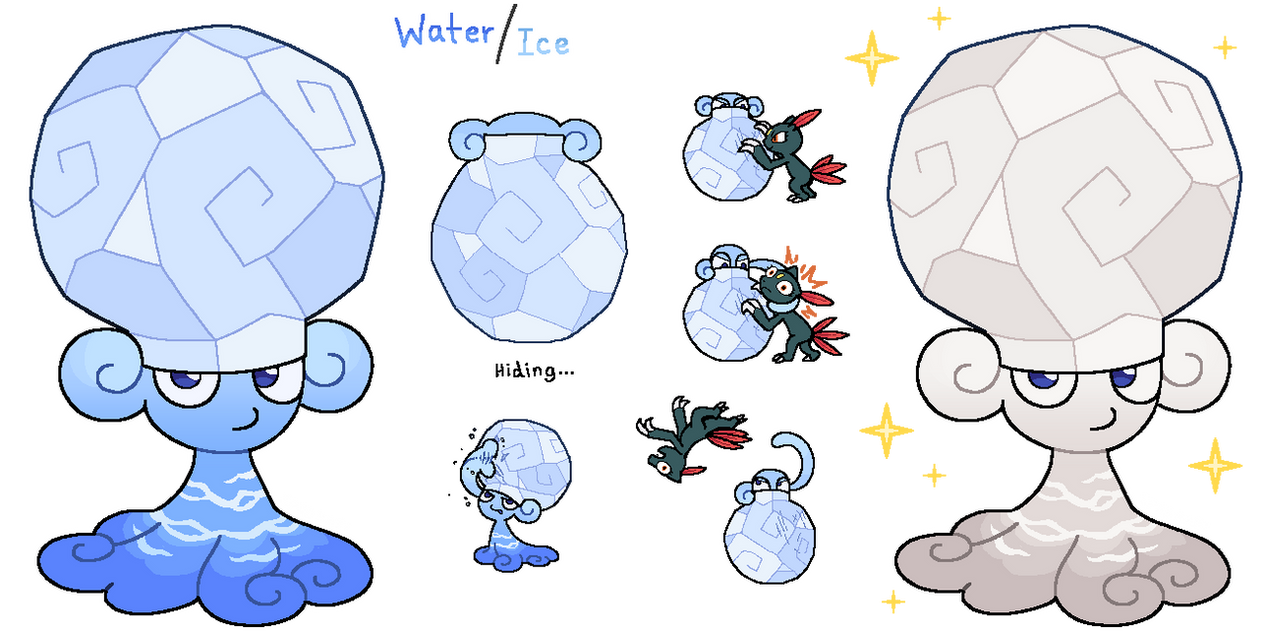 Spookapi Tribes Fakemon: Damphora by Spookapi on DeviantArt