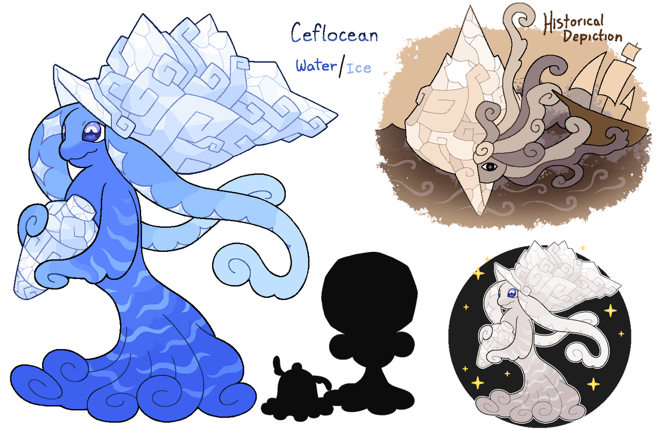 Spookapi Deviantart Fakemon: Ceflocean by Spookapi on DeviantArt
