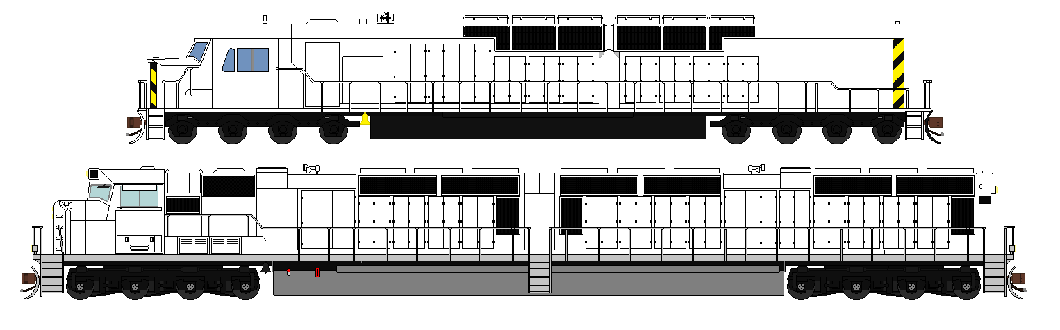 Simplex Dd40 EMD DDA40X: Original vs. Custom by JasonSembrano2000 on DeviantArt