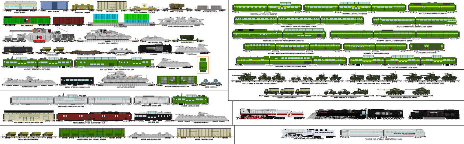 Full Military Passenger and Freight Set by JasonSembrano2000 on DeviantArt