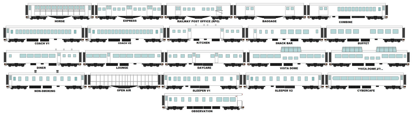 Prototype Streamlined Lightweight Passenger Cars by JasonSembrano2000 ...