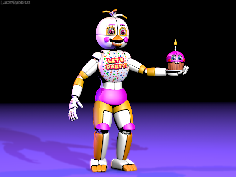 C4d, Funtime Chica [OFFICIAL], Finished by Smiley-Facade.deviantart.com  on @DeviantArt