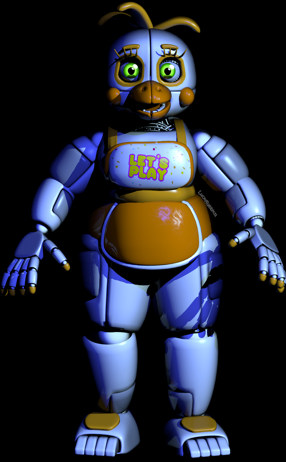 C4d, Funtime Chica [OFFICIAL], Finished by Smiley-Facade.deviantart.com  on @DeviantArt