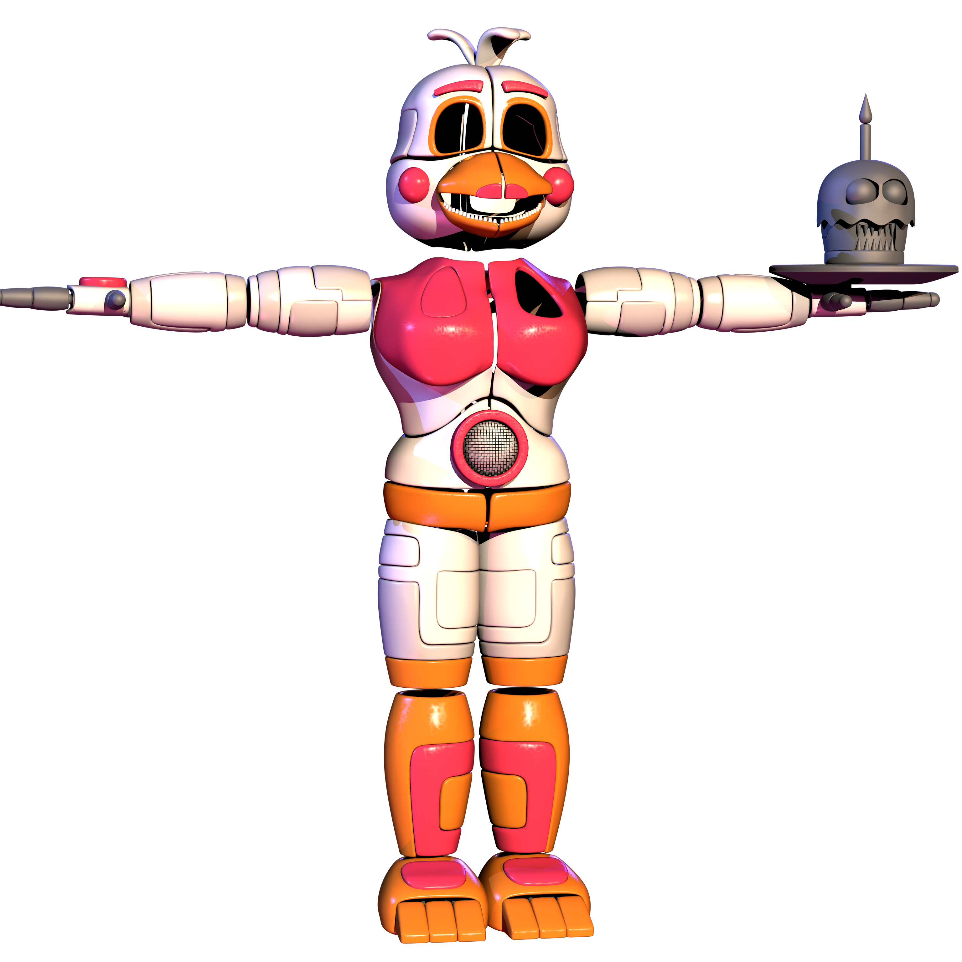 El Tīo Dave — Funtime Chica in the pose of one of